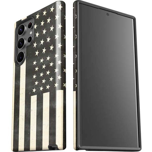 Black & White USA Flag Galaxy S23 Ultra Pro Case