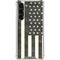 Black & White USA Flag Galaxy S24 FE Clear Case