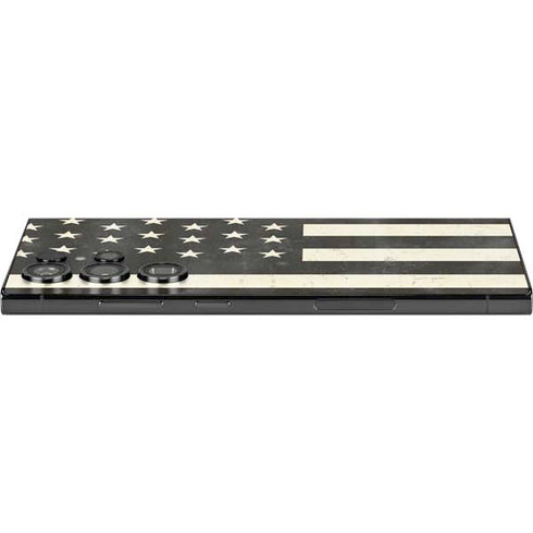 Black & White USA Flag Galaxy S25 Ultra Skin