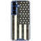 Black & White USA Flag Galaxy S25 Plus Clear Case