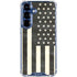 Black & White USA Flag Galaxy S25 Plus Clear Case