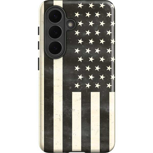 Black & White USA Flag Galaxy S26 Plus Impact Case