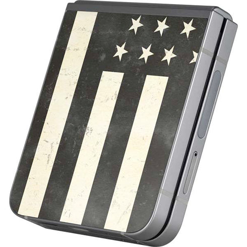 Black & White USA Flag Galaxy Z Flip6 Skin