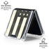 Black & White USA Flag Galaxy Z Flip6 Clear Case