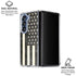 Black & White USA Flag Galaxy Z Fold6 Clear Case