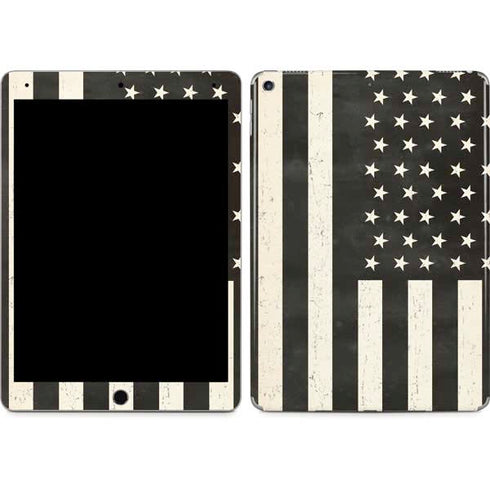 Black & White USA Flag iPad Skins
