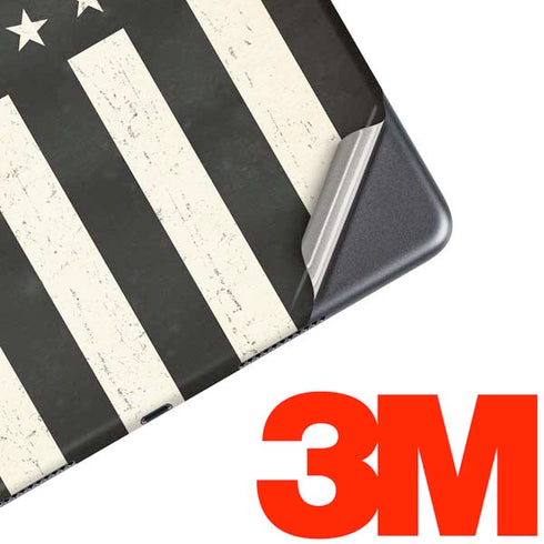 Black & White USA Flag iPad Skins