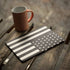Black & White USA Flag iPad Skins