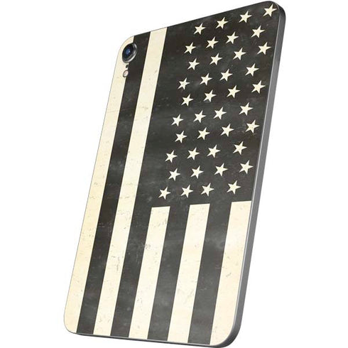 Black & White USA Flag Apple iPad Mini Skin