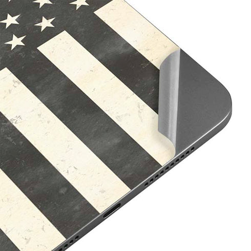 Black & White USA Flag Apple iPad Mini Skin