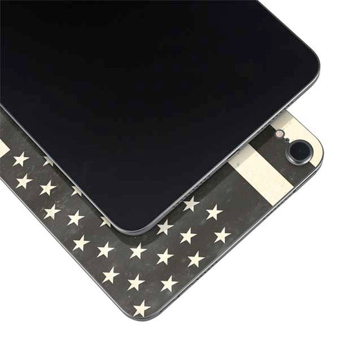 Black & White USA Flag Apple iPad Mini Skin