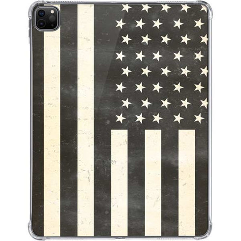 Black & White USA Flag iPad Pro 11in (2024) Clear Case