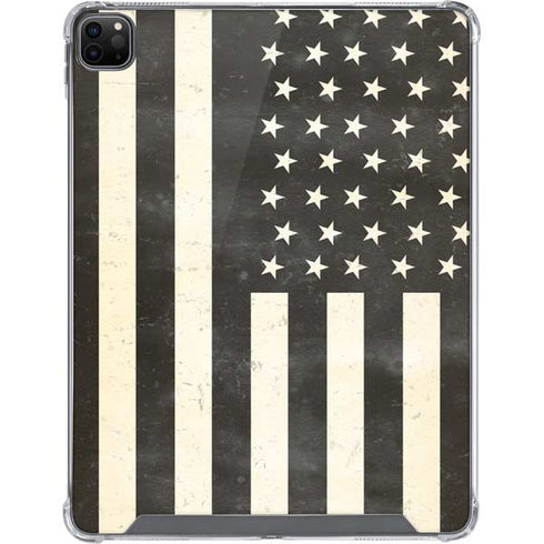 Black & White USA Flag iPad Cases