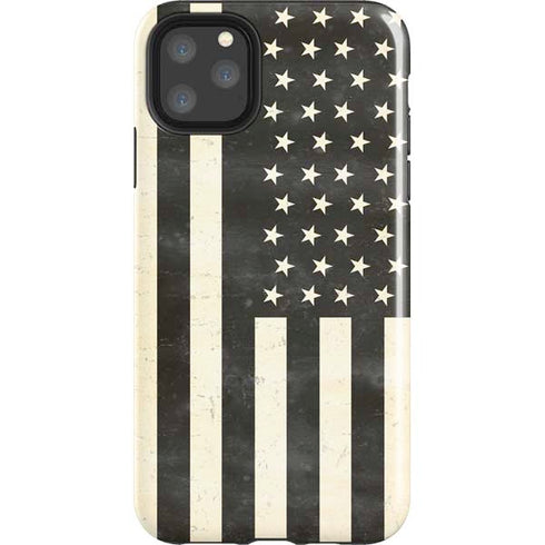 Black & White USA Flag iPhone Cases
