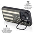 Black & White USA Flag iPhone 13 Kickstand Case