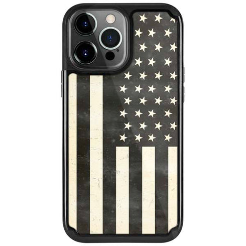 Black & White USA Flag iPhone Cases