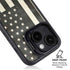 Black & White USA Flag iPhone 14 Plus Kickstand Case