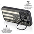 Black & White USA Flag iPhone 14 Pro Kickstand Case