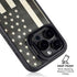 Black & White USA Flag iPhone 14 Pro Max Kickstand Case