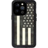 Black & White USA Flag iPhone 15 Pro Waterproof Case