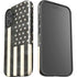 Black & White USA Flag iPhone 16 Impact Case