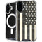 Black & White USA Flag iPhone 16 MagSafe Case