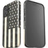Black & White USA Flag iPhone 16 Plus Impact Case