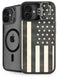 Black & White USA Flag iPhone 16 Plus Kickstand Case
