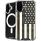 Black & White USA Flag iPhone 16 Plus MagSafe Case