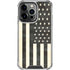 Black & White USA Flag iPhone 16 Pro Clear Case