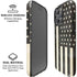 Black & White USA Flag iPhone 16 Pro Magsafe Impact Case
