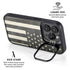 Black & White USA Flag iPhone 16 Pro Max Kickstand Case