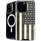 Black & White USA Flag iPhone 16 Pro Max MagSafe Case