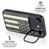 Black & White USA Flag iPhone 16e Kickstand Case