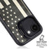 Black & White USA Flag iPhone 16e Kickstand Case