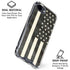 Black & White USA Flag iPhone 16e Clear Case
