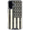 Black & White USA Flag iPhone 17 Clear Case