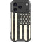 Black & White USA Flag iPhone 18 Pro Clear Case