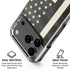 Black & White USA Flag iPhone 18 Pro Clear Case