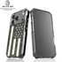 Black & White USA Flag iPhone 18 Pro Clear Case