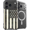 Black & White USA Flag iPhone 18 Pro MagSafe Case