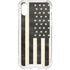 Black & White USA Flag iPhone XS Clear Case