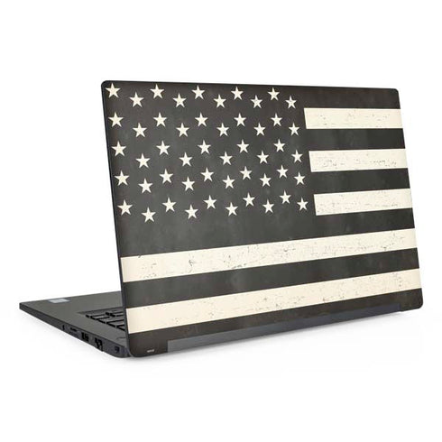 Black & White USA Flag Dell Latitude Skin