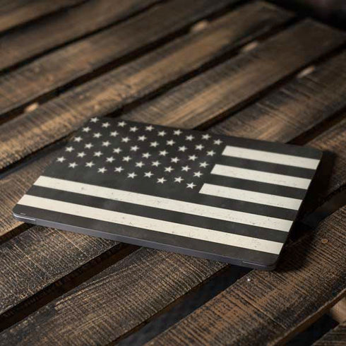 Black & White USA Flag Apple MacBook Air Skin