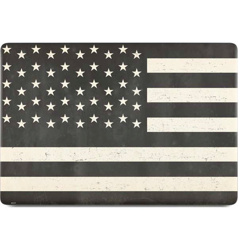 Black & White USA Flag MacBook Skins