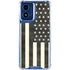 Black & White USA Flag Moto G 5G (2024) Clear Case