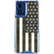 Black & White USA Flag Moto G Play 4G (2024) Clear Case