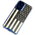 Black & White USA Flag Moto G Play 4G (2024) Clear Case