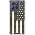 Black & White USA Flag Moto G Play 5G (2025) Clear Case