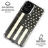 Black & White USA Flag Moto G Power 5G (2024) Clear Case
